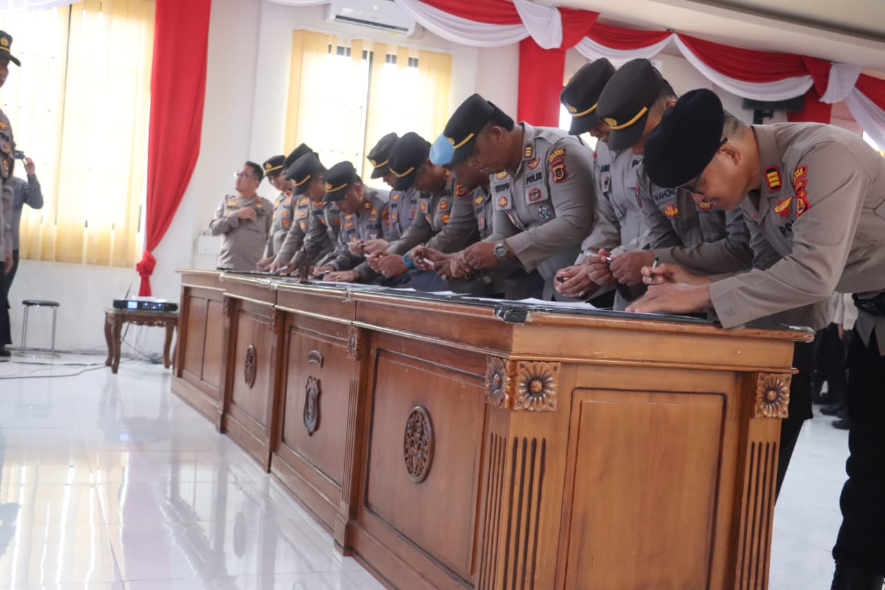 Polres Tanjab Barat Deklarasikan Perang Lawan Judi Online dan Narkoba